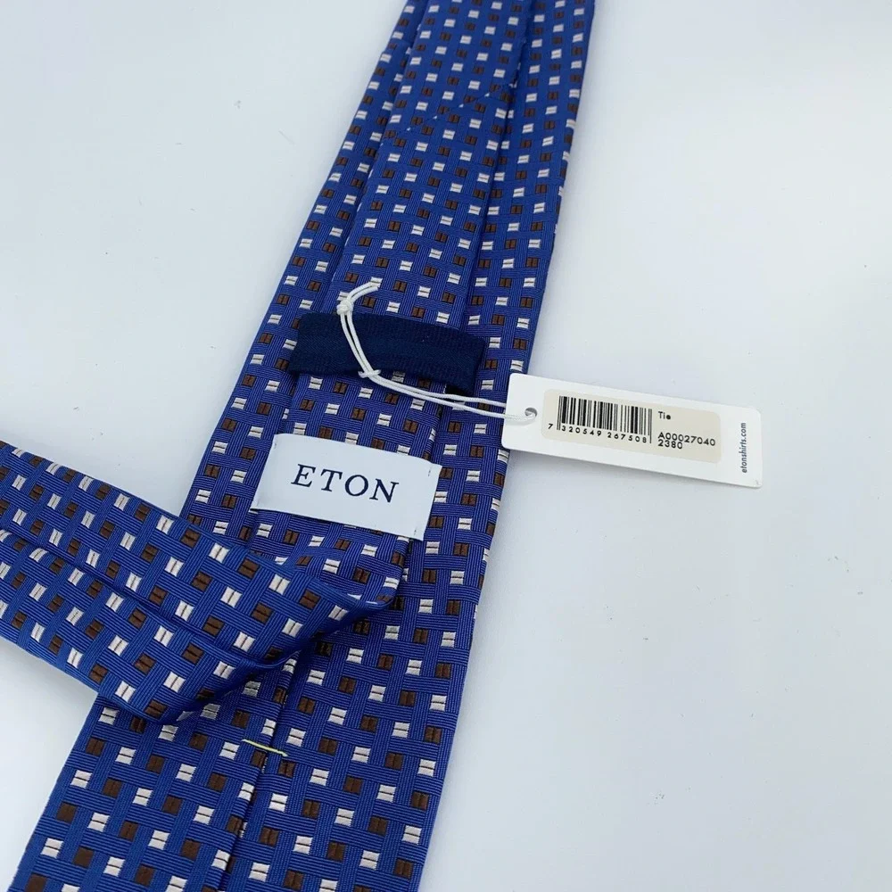 Eton Tie Men One Size Colorful Patterned Classic Luxury Necktie England Made NWT